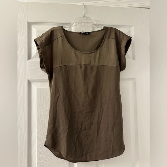 Express Tops - Olive Green Express Dress Shirt!